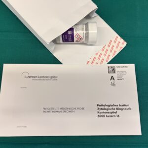 Versandtasche Zytologie für Gefässe (max. 50ml)